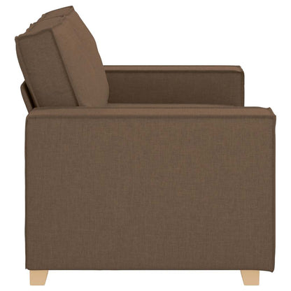 Divano a 2 posti Marrone 160x78x84 cm Tessuto | homemem39