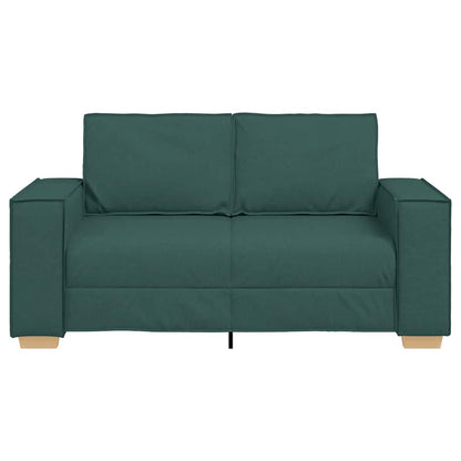 Divano a 2 posti Verde scuro 160x78x84 cm in tessuto | homemem39