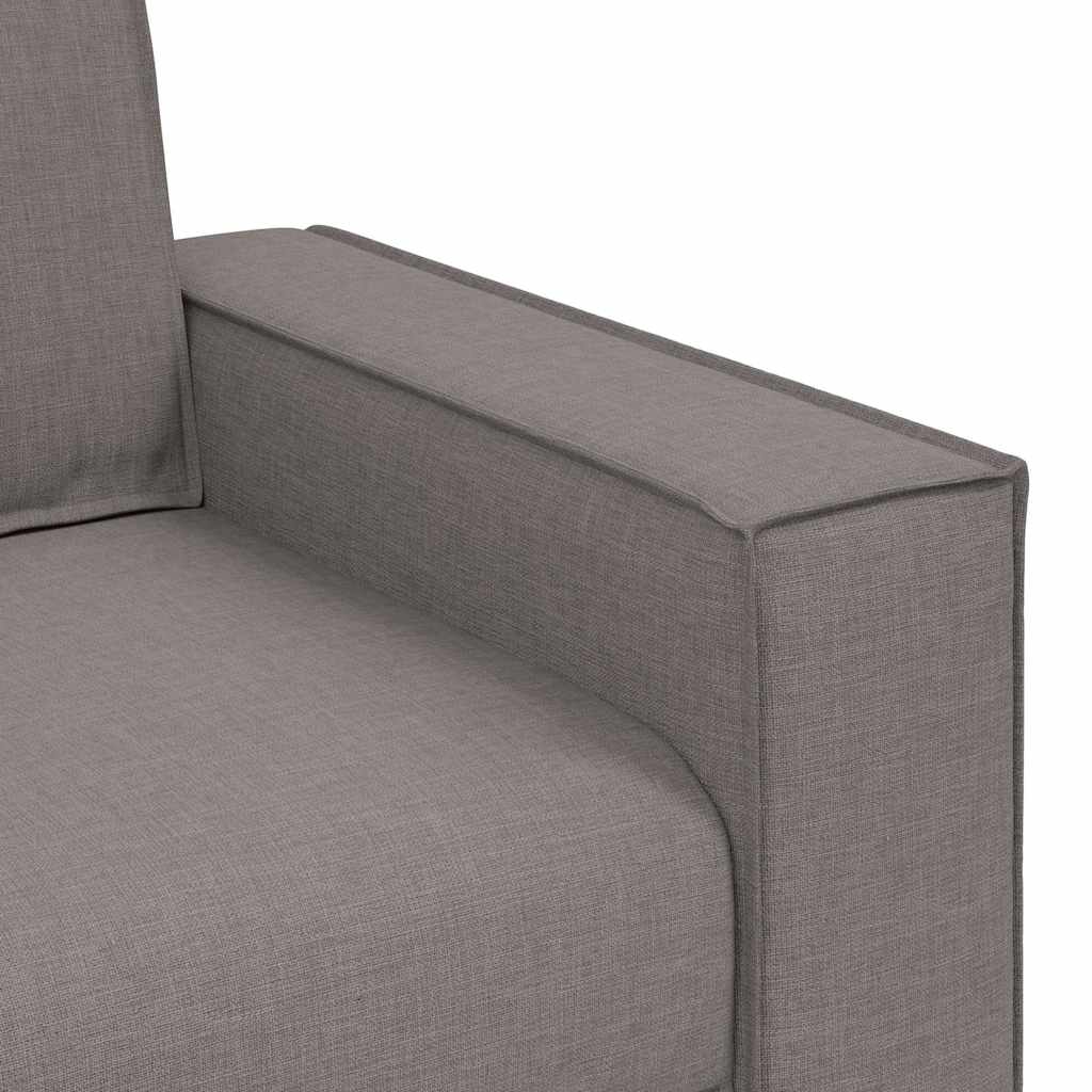 Divano a 2 posti tortora 160x78x84 cm in tessuto | homemem39
