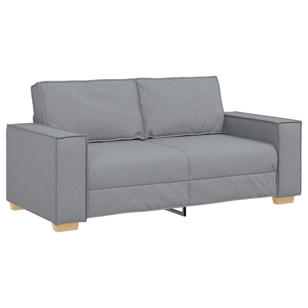 Divano a 2 posti Grigio Chiaro 180x78x84 cm Tessuto | homemem39