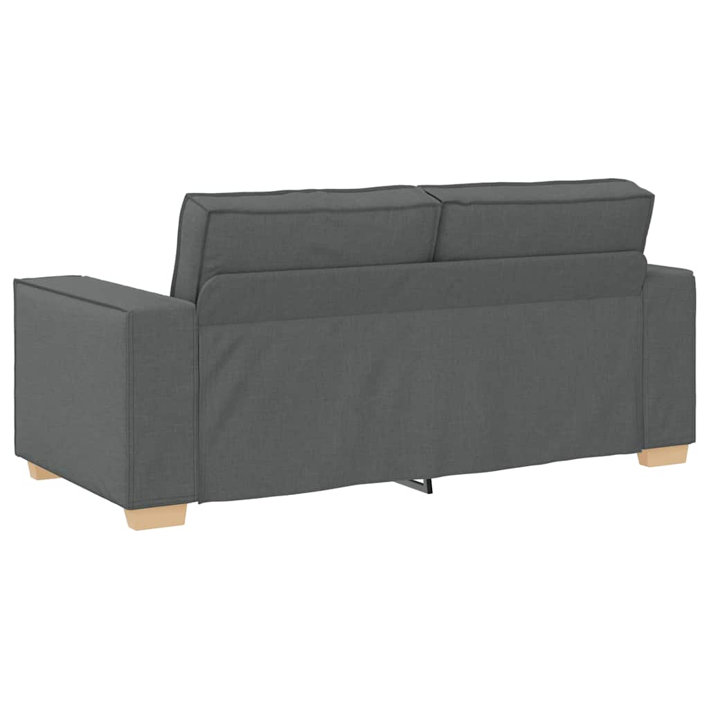 Divano a 2 posti Grigio scuro 180x78x84 cm in tessuto | homemem39