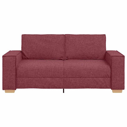 Divano a 2 posti rosso vino 180x78x84 cm in tessuto | homemem39