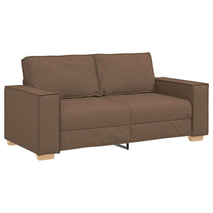 Divano a 2 posti Marrone 180x78x84 cm Tessuto | homemem39