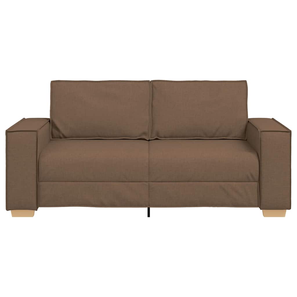 Divano a 2 posti Marrone 180x78x84 cm Tessuto | homemem39