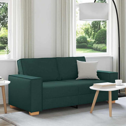 Divano a 2 posti Verde scuro 180x78x84 cm in tessuto | homemem39