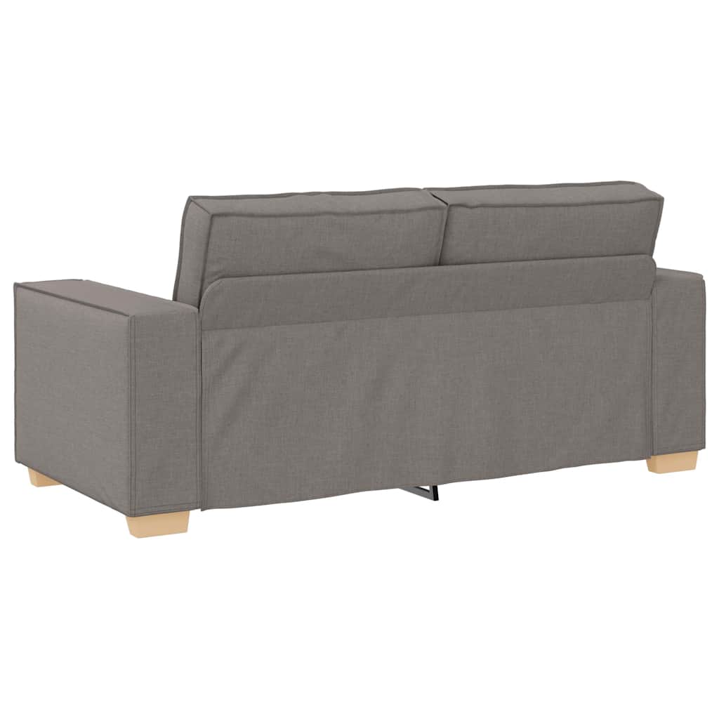 Divano a 2 posti tortora 180x78x84 cm in tessuto | homemem39