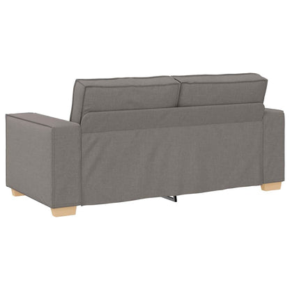 Divano a 2 posti tortora 180x78x84 cm in tessuto | homemem39