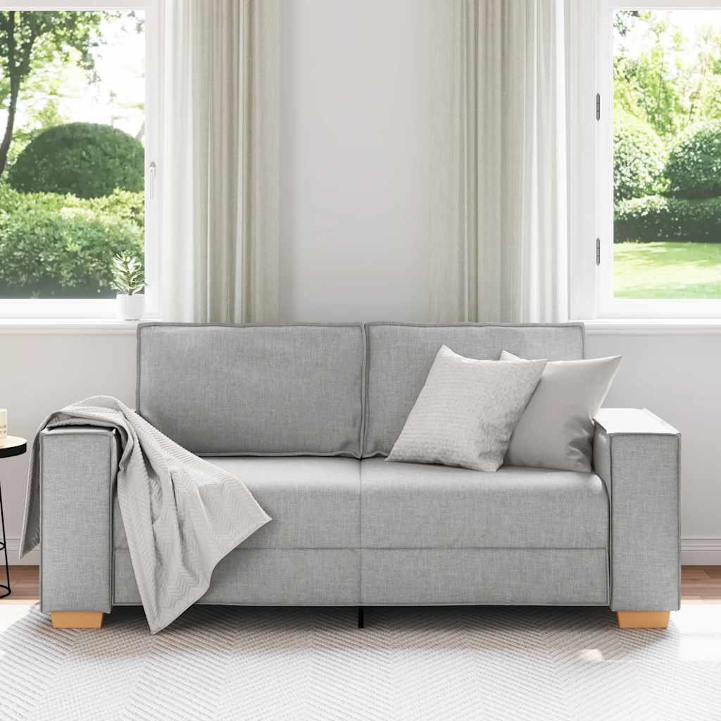 Divano a 2 posti Grigio nuvola 180x78x84 cm in tessuto | homemem39