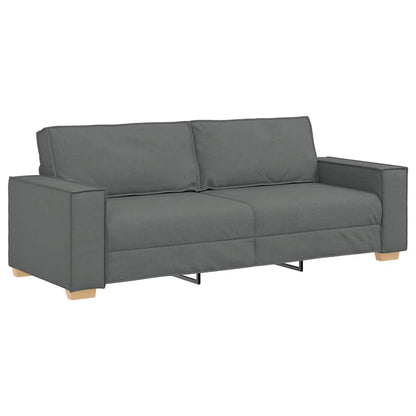 Divano a 3 posti Grigio scuro 220x78x84 cm in tessuto | homemem39