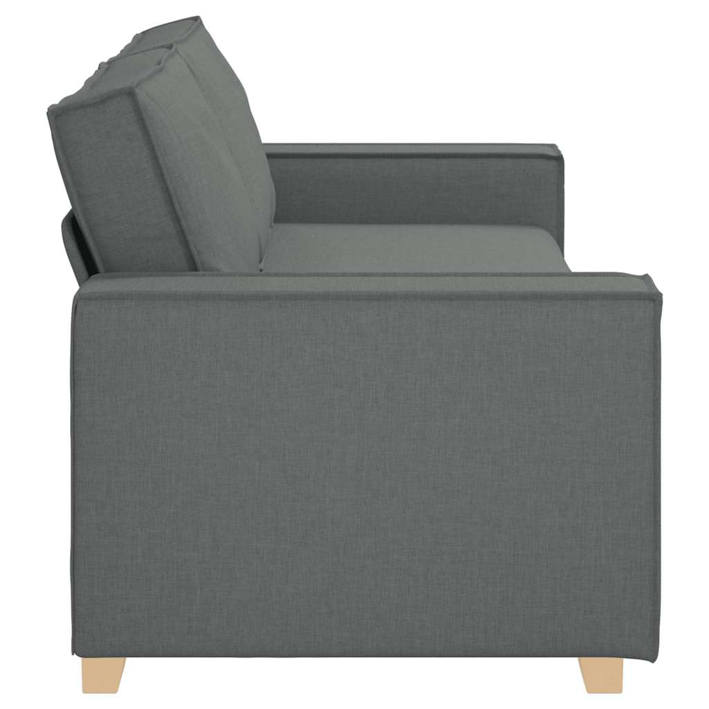 Divano a 3 posti Grigio scuro 220x78x84 cm in tessuto | homemem39