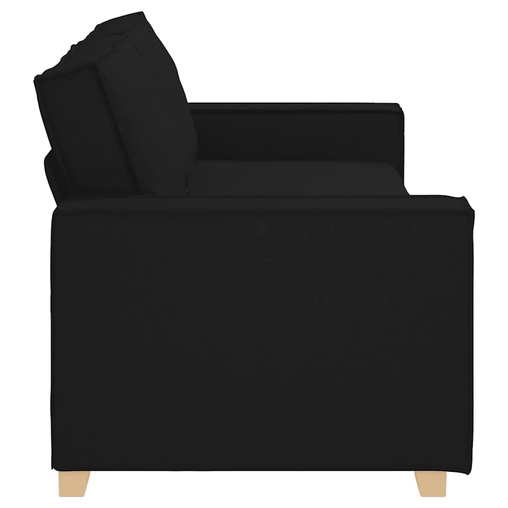 Divano a 3 posti Nero 220x78x84 cm Tessuto | homemem39