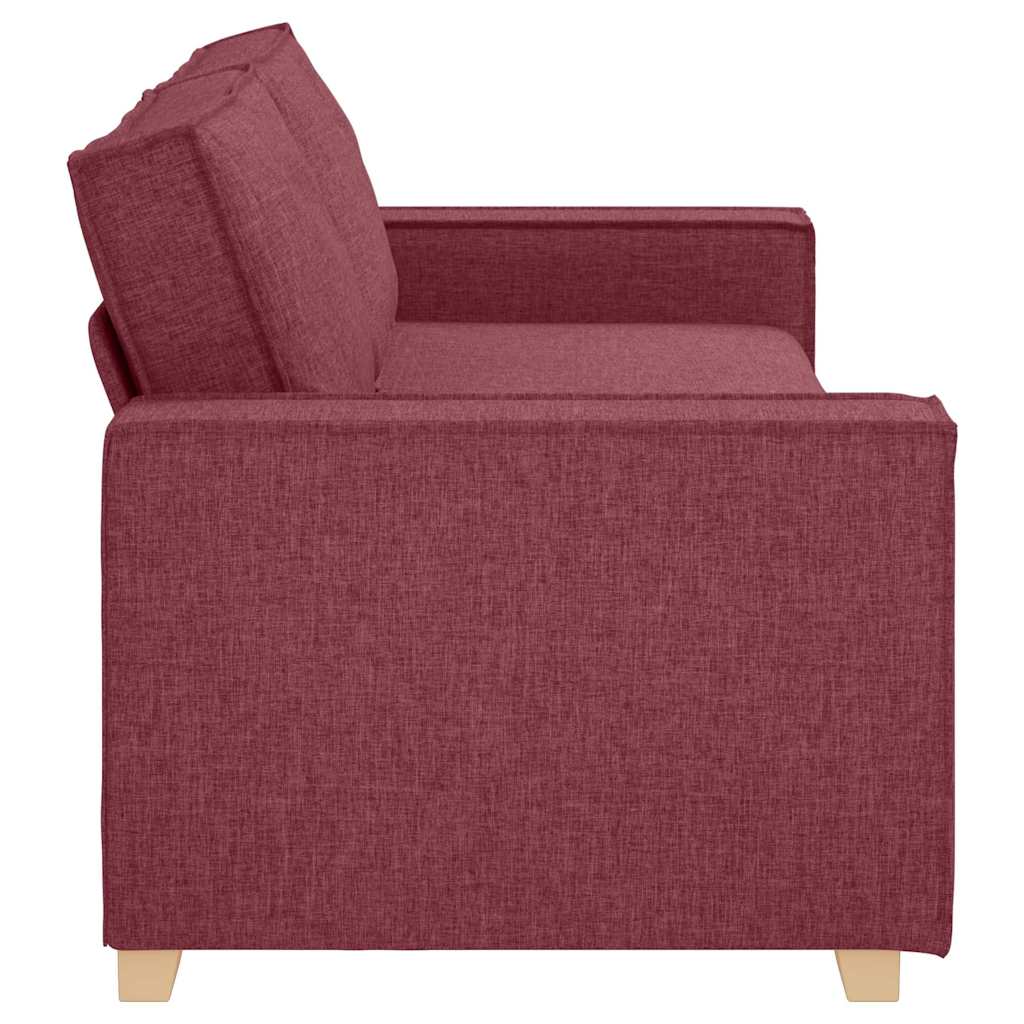 Divano a 3 posti rosso vino 180 cm in tessuto | homemem39