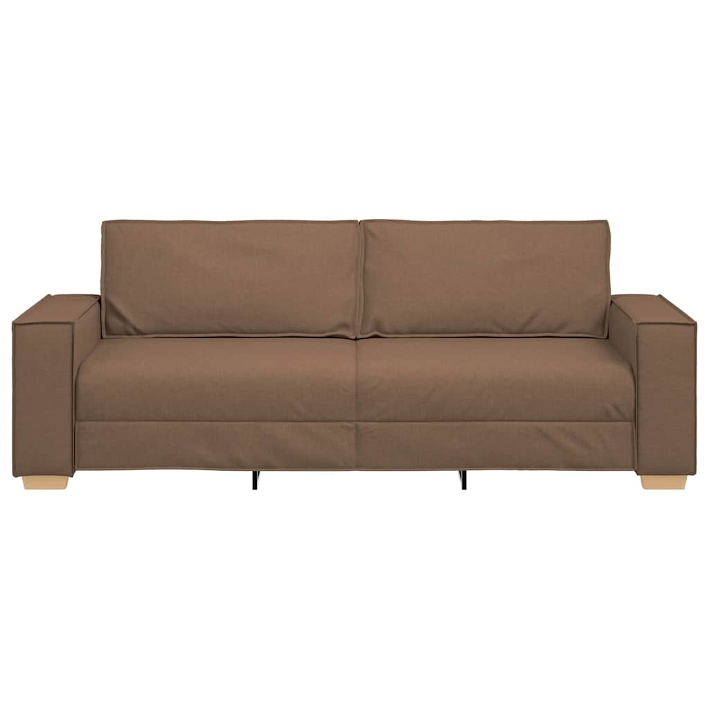 Divano a 3 posti Marrone 180 cm Tessuto | homemem39