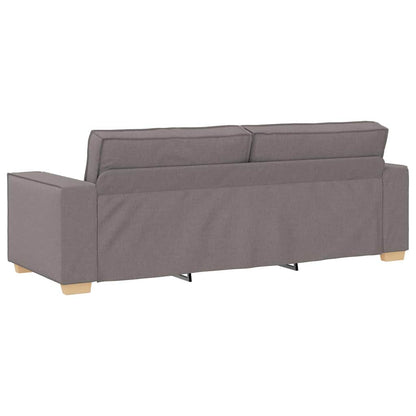 Divano a 3 posti tortora 180 cm in tessuto | homemem39