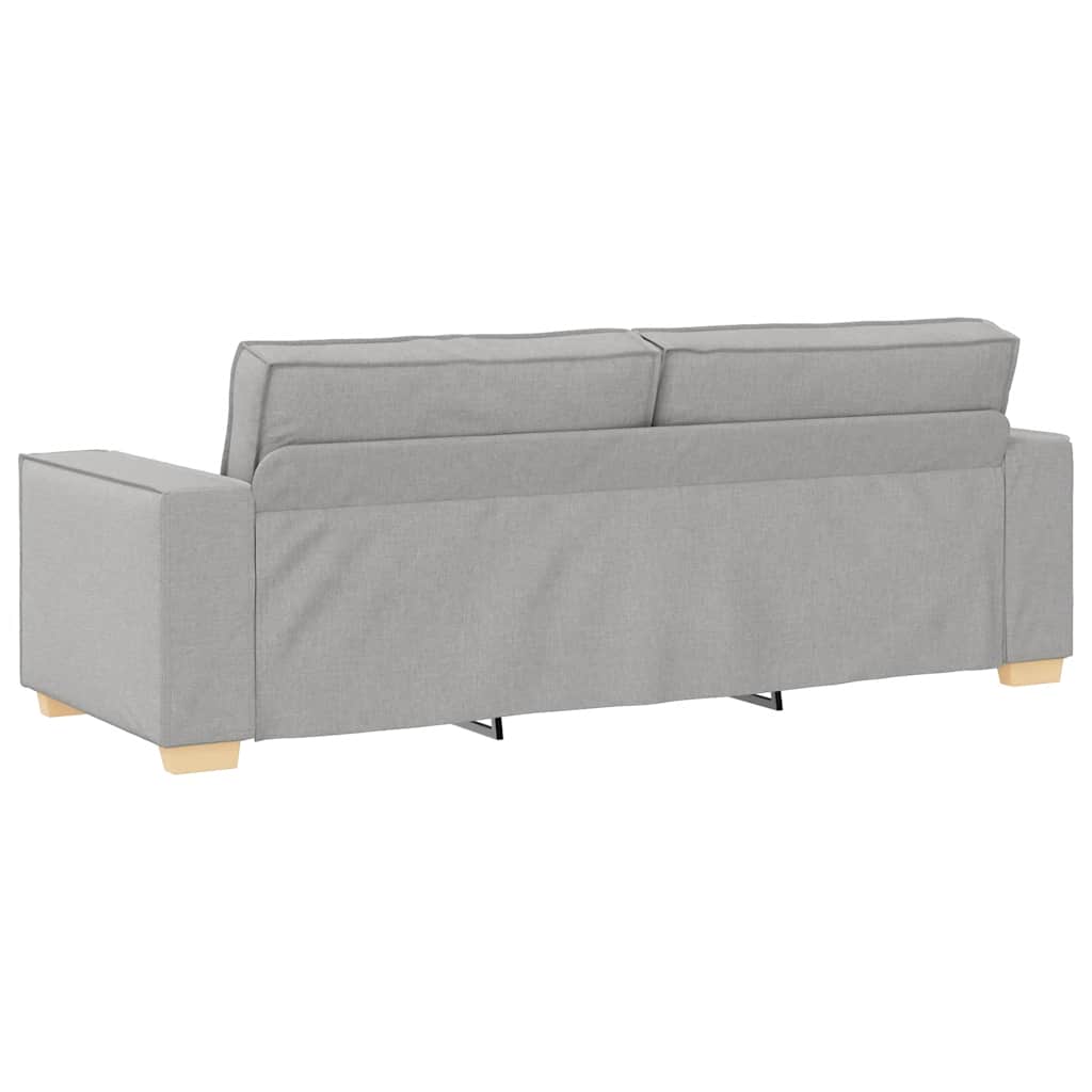 Divano a 3 posti Grigio Nuvola 220x78x84 cm in Tessuto | homemem39