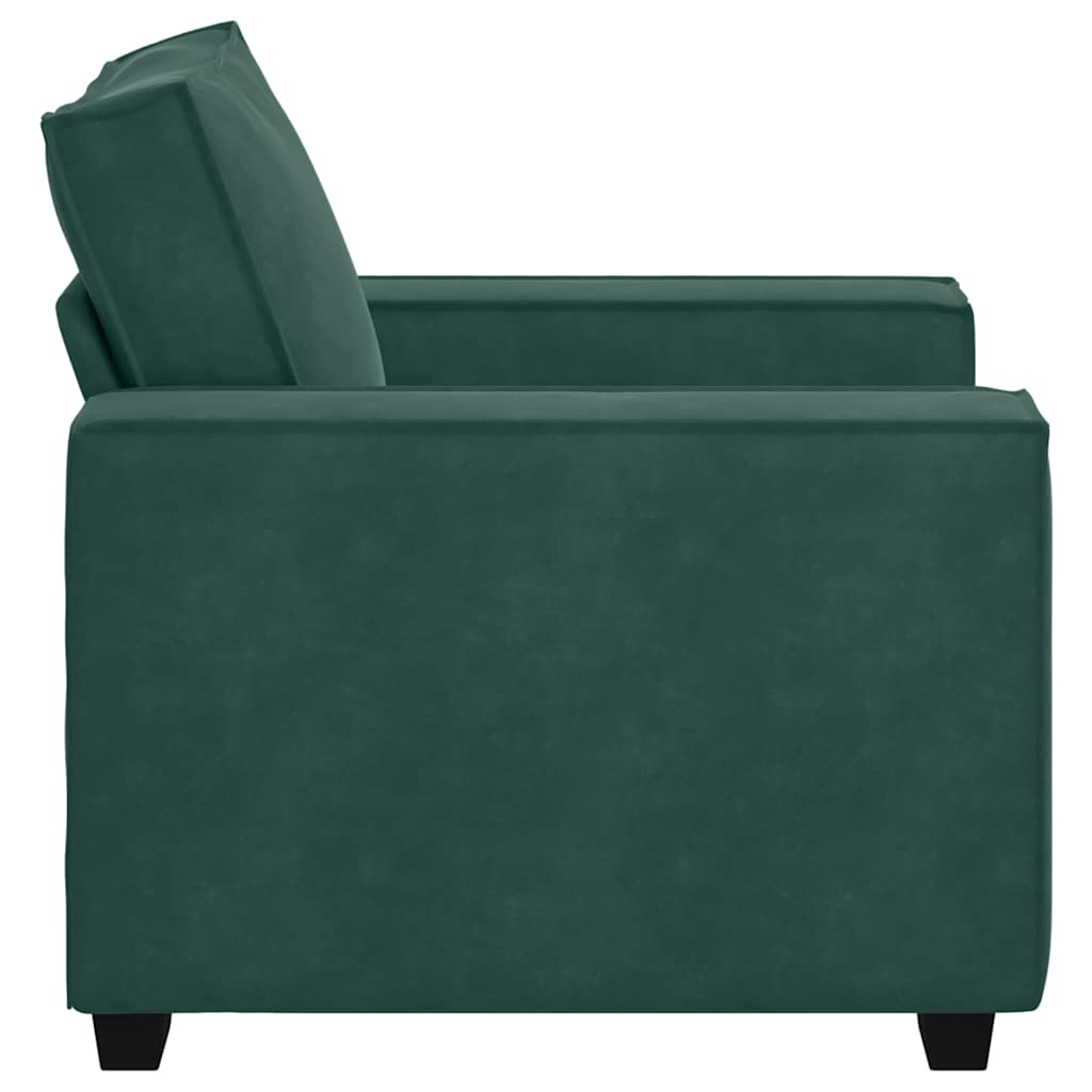 Divano Sedia Verde Scuro 60 cm Velluto - homemem39