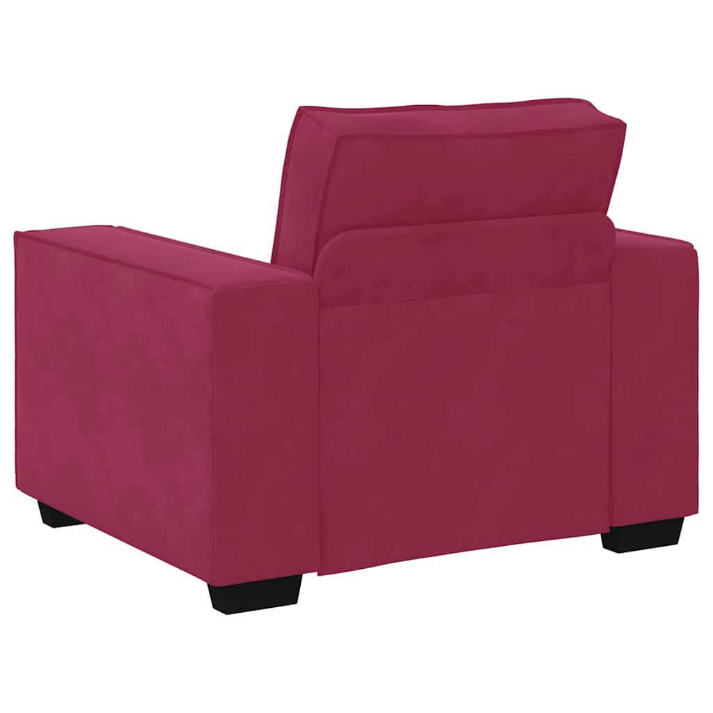 Divano Sedia Rosso Vino 60 cm Velluto - homemem39