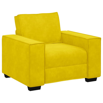 Divano Sedia Giallo 60 cm Velluto - homemem39