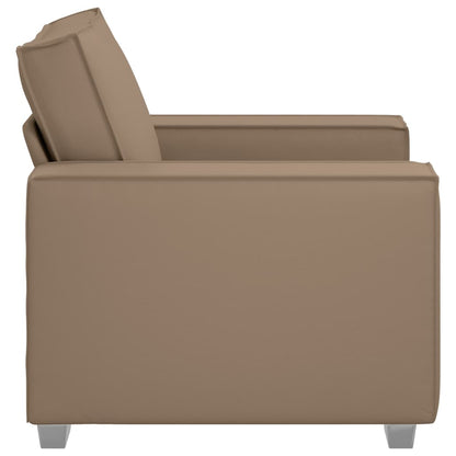 Poltrona Sofa 59 cm con cuscino Cappuccino Pelle Artificiale