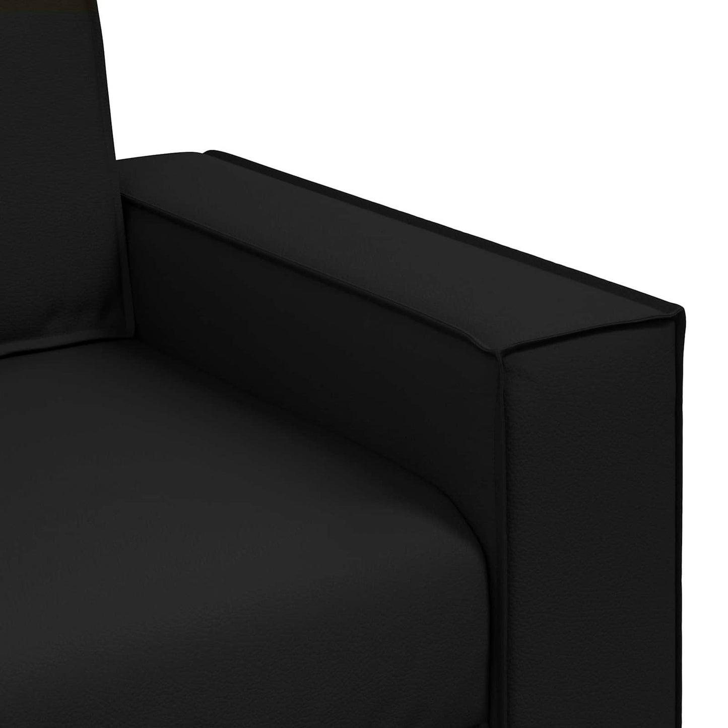 Poltrona Sofa Nero 100 cm Pelle Sintetica | homemem39