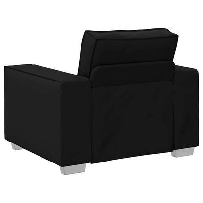 Poltrona Sofa Nero 100 cm Pelle Sintetica | homemem39