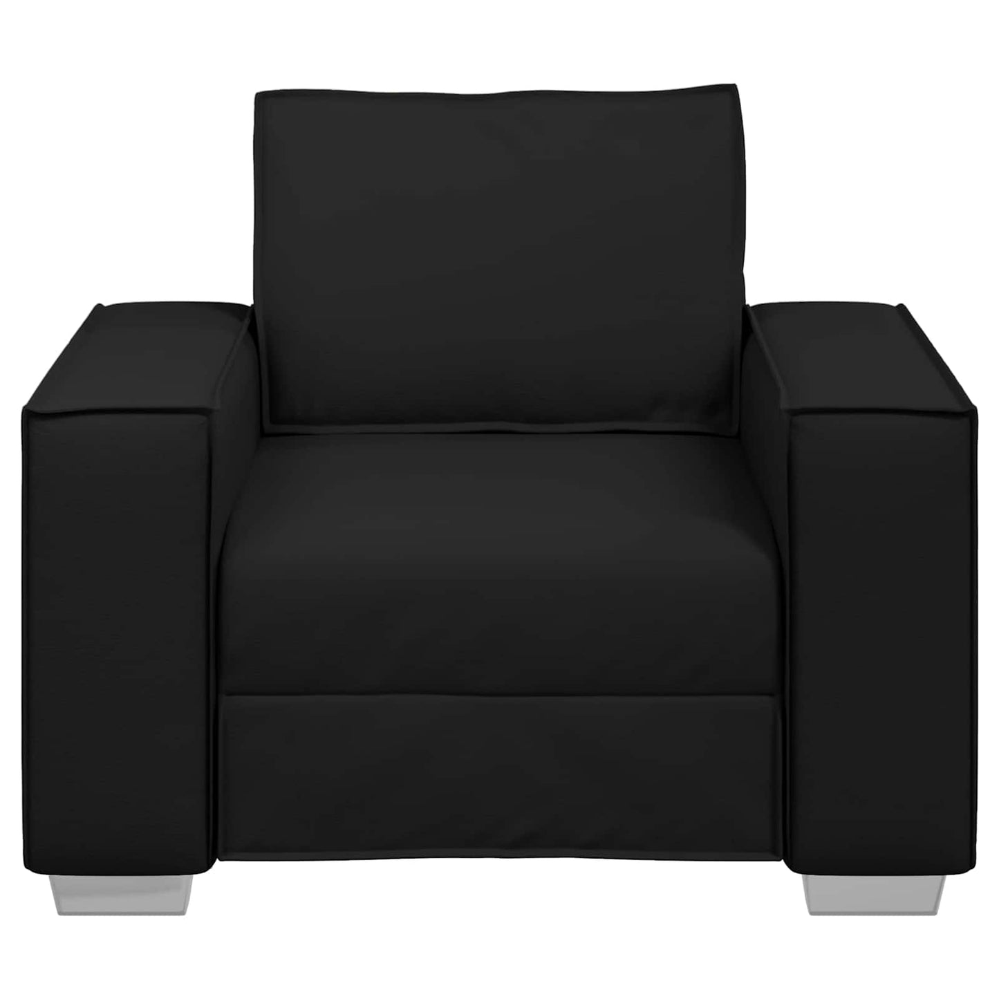 Poltrona Sofa Nero 100 cm Pelle Sintetica | homemem39