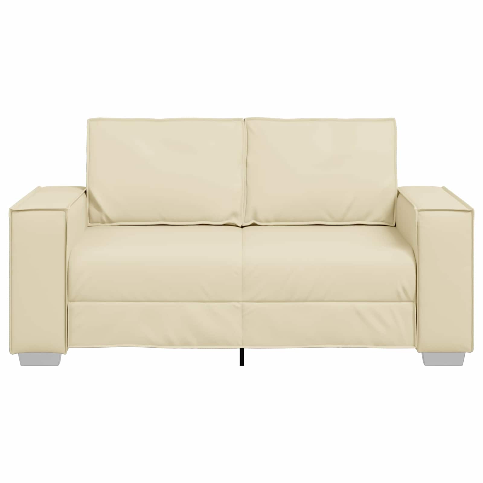 Divano Crema 160 x 80 x 84 cm Tessuto - homemem39
