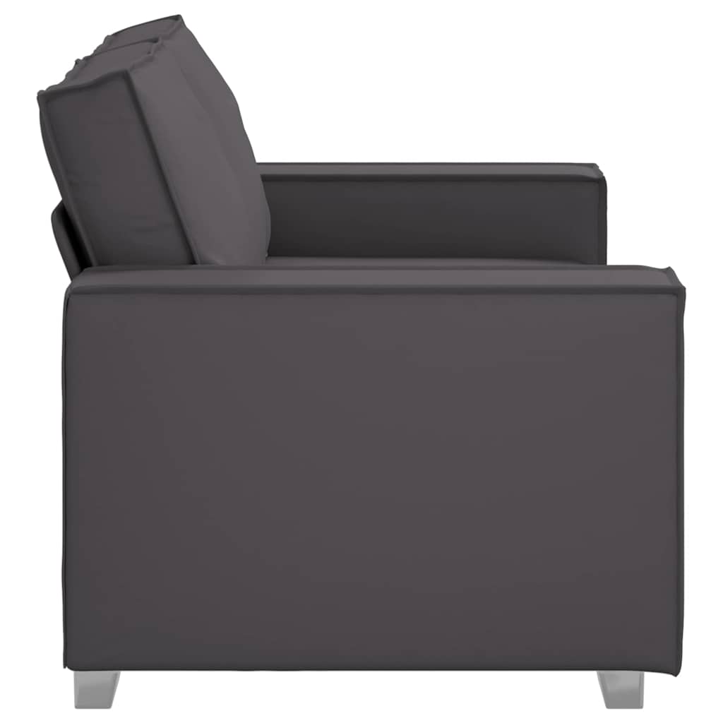 Poltrona divano Grigio 160 x 78 x 84 cm Pelle Artificiale
