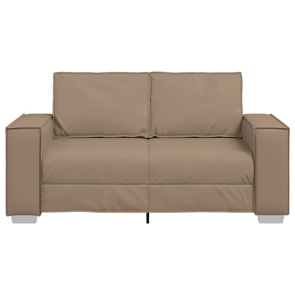 Divano a due posti Cappuccino 160 cm Pelle Sintetica | homemem39