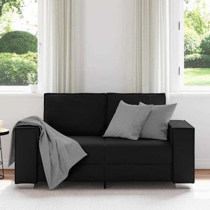 Poltrona divano Nero 160 x 78 x 84 cm Pelle Artificiale - homemem39