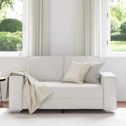 Poltrona divano Bianco 160 x 78 x 84 cm Pelle Artificiale