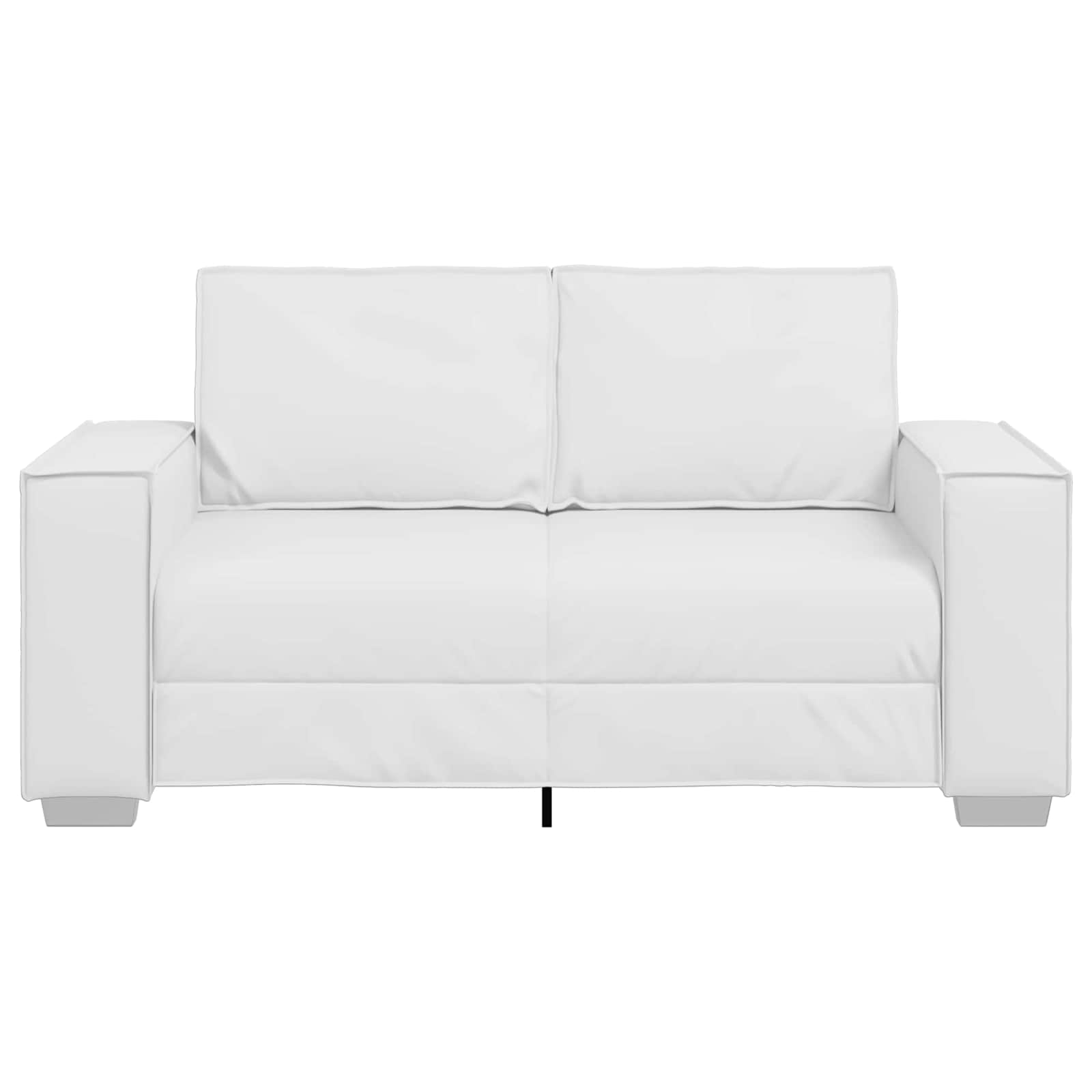 Divano a due posti Bianco 160 cm Pelle Sintetica | homemem39