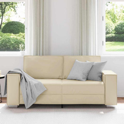 Poltrona divano Crema 180 x 78 x 84 cm Pelle Artificiale