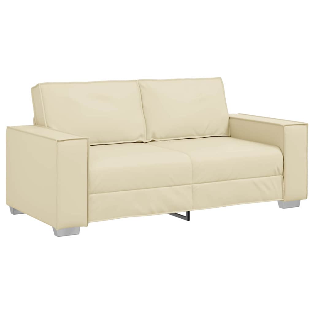Poltrona divano Crema 180 x 78 x 84 cm Pelle Artificiale