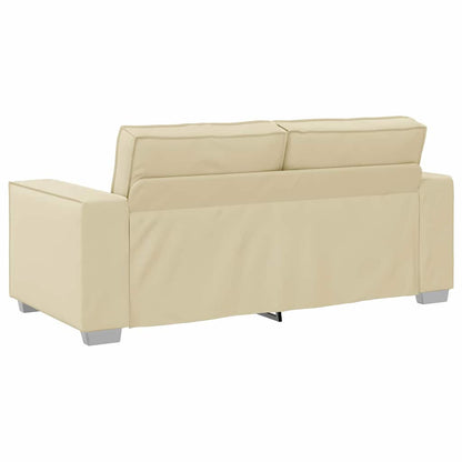 Poltrona divano Crema 180 x 78 x 84 cm Pelle Artificiale