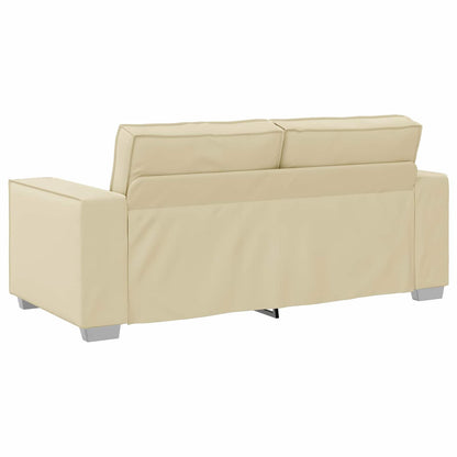 Divano a due posti Crema 180 cm Pelle Sintetica | homemem39