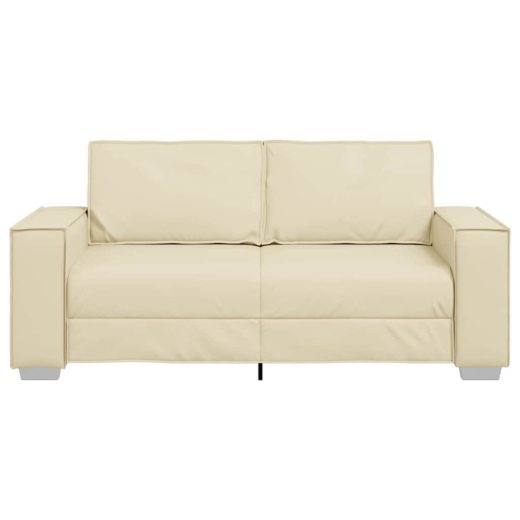Poltrona divano Crema 180 x 78 x 84 cm Pelle Artificiale
