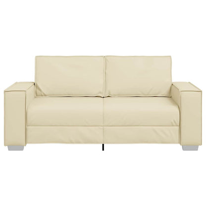 Poltrona divano Crema 180 x 78 x 84 cm Pelle Artificiale