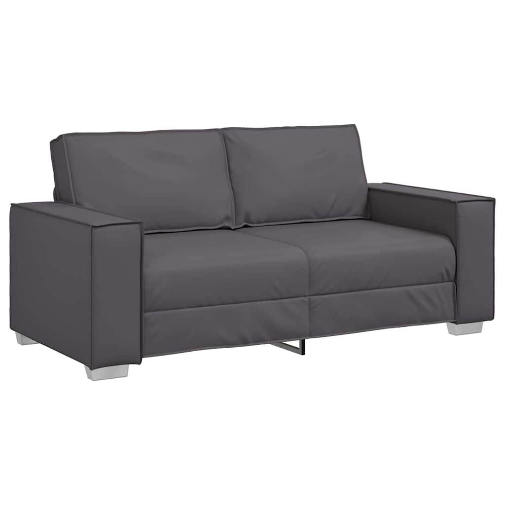 Poltrona divano Grigio 180 x 78 x 84 cm Pelle Artificiale