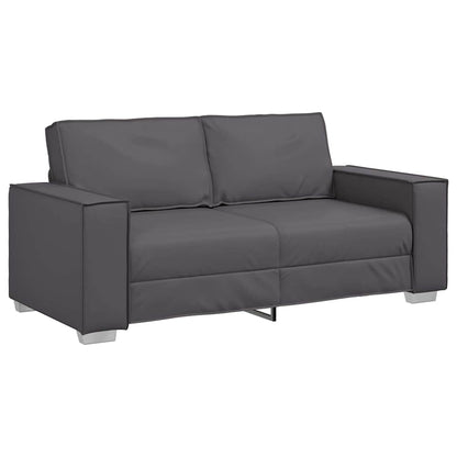 Poltrona divano Grigio 180 x 78 x 84 cm Pelle Artificiale