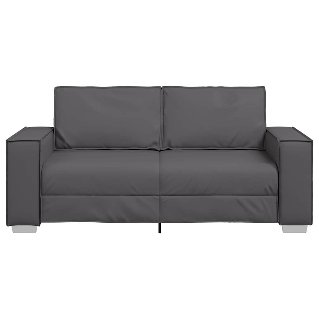 Poltrona divano Grigio 180 x 78 x 84 cm Pelle Artificiale