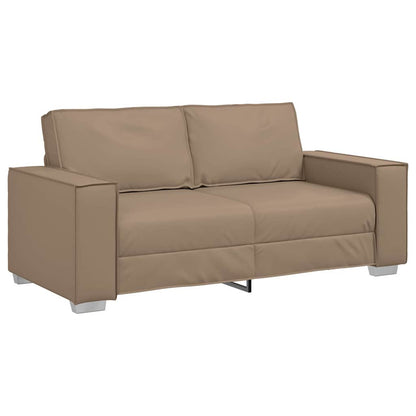 Divano Loveseat 180 cm con cuscino Cappuccino Pelle sintetica