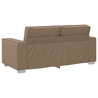 Divano Loveseat 180 cm con cuscino Cappuccino Pelle sintetica