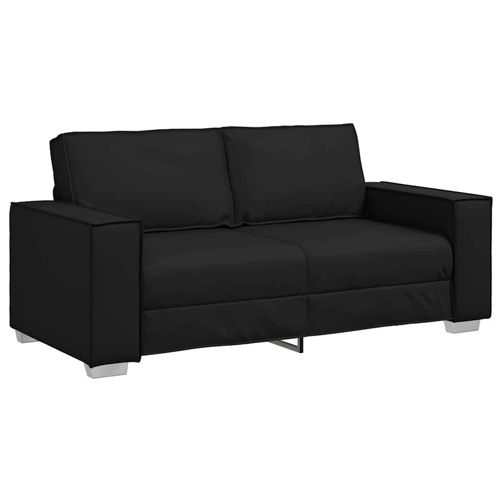 Poltrona divano Nero 180 x 78 x 84 cm Pelle Artificiale - homemem39
