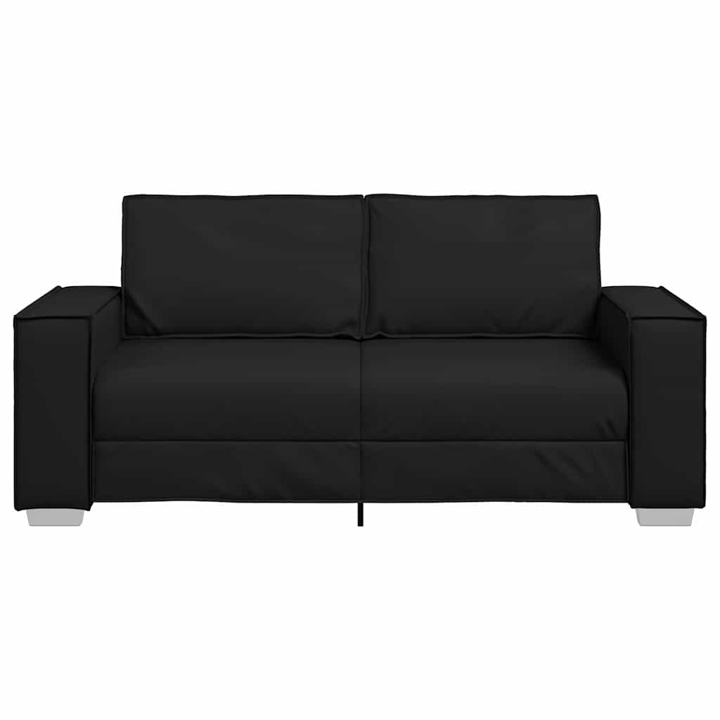 Poltrona divano Nero 180 x 78 x 84 cm Pelle Artificiale - homemem39