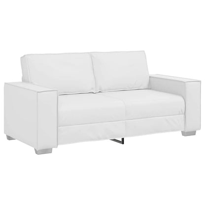 Loveloss Sofa 140 cm con cuscino Bianco Pelle sintetica - homemem39
