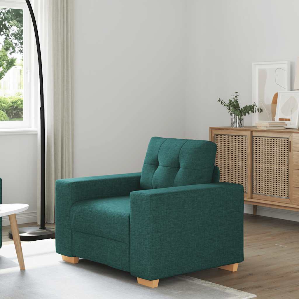 Divano Sedia Verde Scuro 60 cm in Tessuto - homemem39