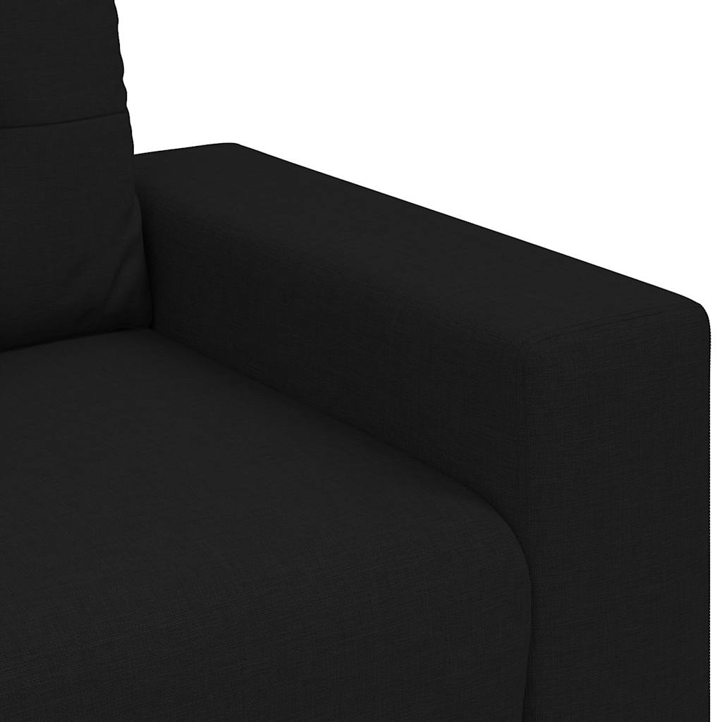 Divano Divanetto Nero 160x77x82 cm in Tessuto | homemem39