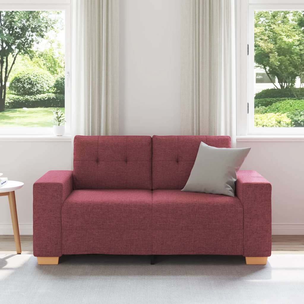Divano Divanetto Rosso Vino 160x77x82 cm in Tessuto | homemem39