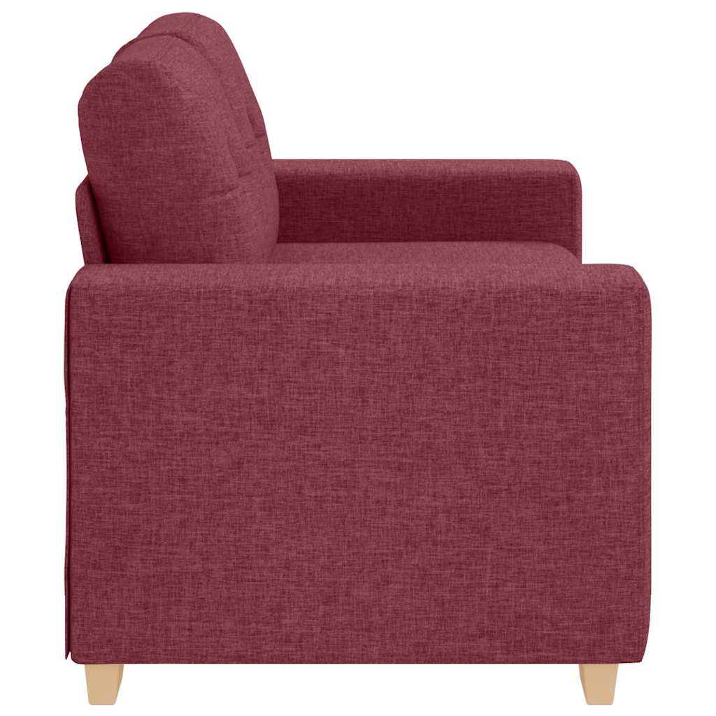 Divano Divanetto Rosso Vino 160x77x82 cm in Tessuto | homemem39